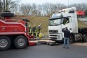 LKW umgestuerzt Niehler Hafen P204